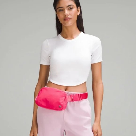 Lululemon Athletics Everywhere Belt Bag in Lip Gloss & Reusable Tote Bag - Picture 6 of 10